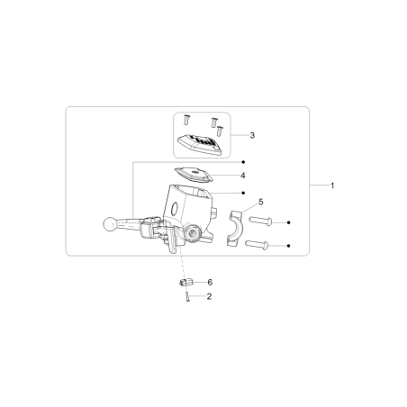 Maître-cylindre de frein avant ABS