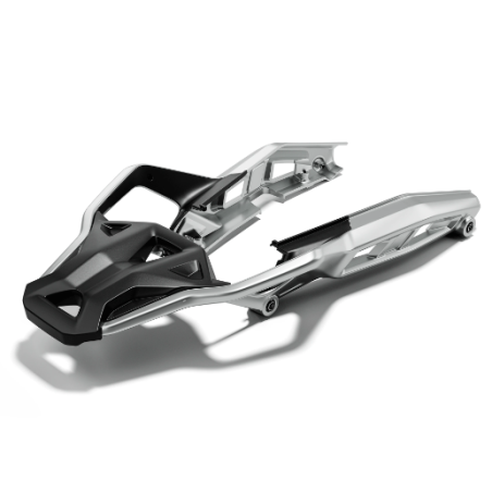Porte-bagages en aluminium avec poignées passager